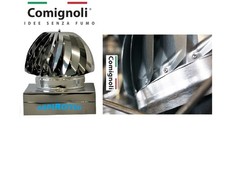 Comignolo Fumaiolo Eolico Base Quadra ASPIROTEC RadianteRotante Canne fumarie.CE