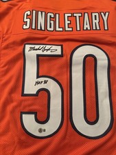Mike Singletary Signed Chicago Bears Jersey Inscribed 