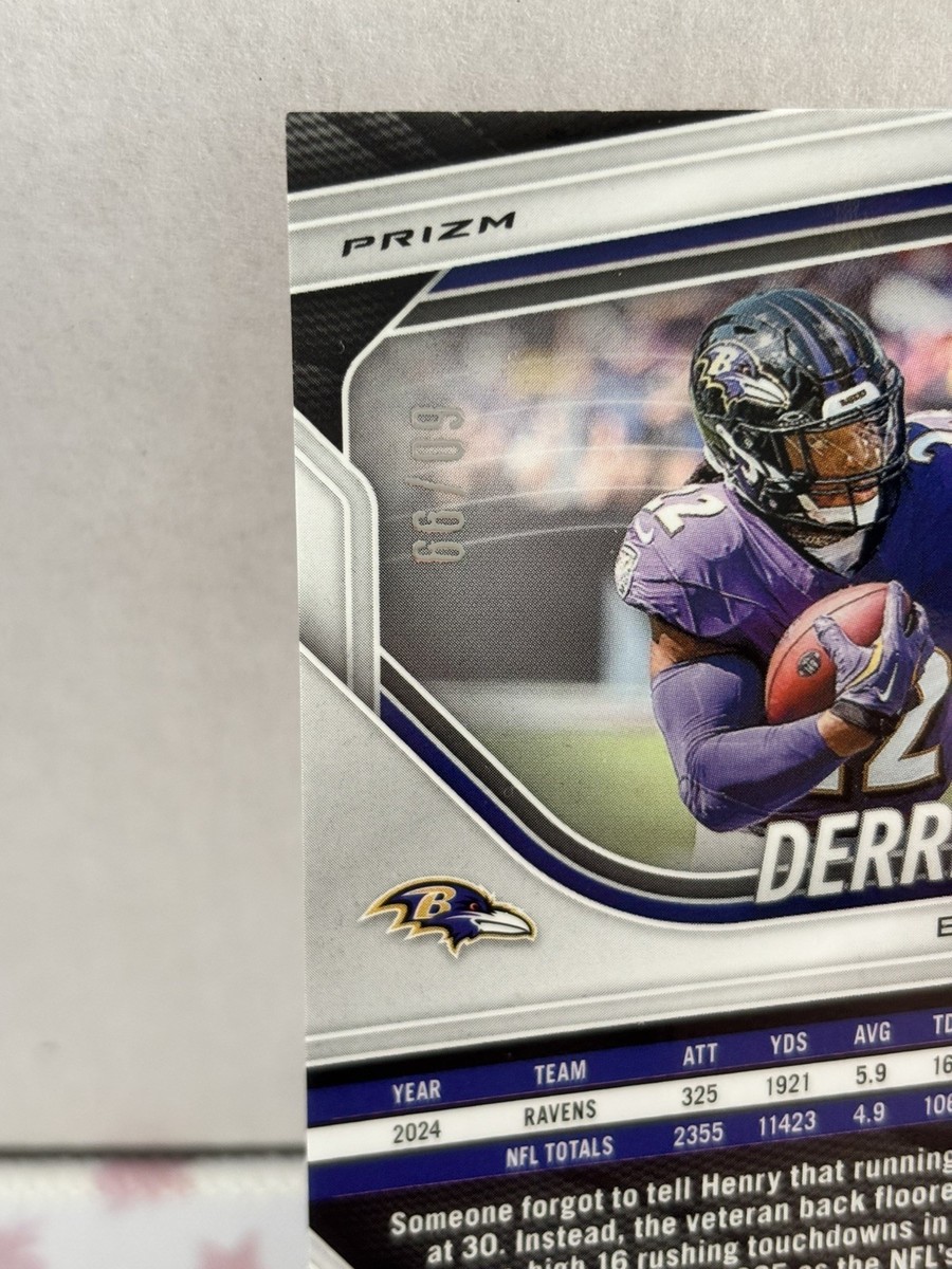 2025 Panini Prizm - Derrick Henry #168 No Huddle Prizm Red /99 | eBay