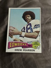 Drew Pearson 1975 Topps Rookie Card Sharp #65. rookie card picture