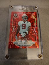 2025 Donruss Elite Aspirations Emeka Egbuka Rookie shock refractor Card 605 /999