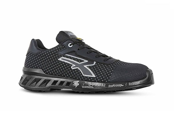 Upower Logan Light Safety Shoes Esd Black Size 11