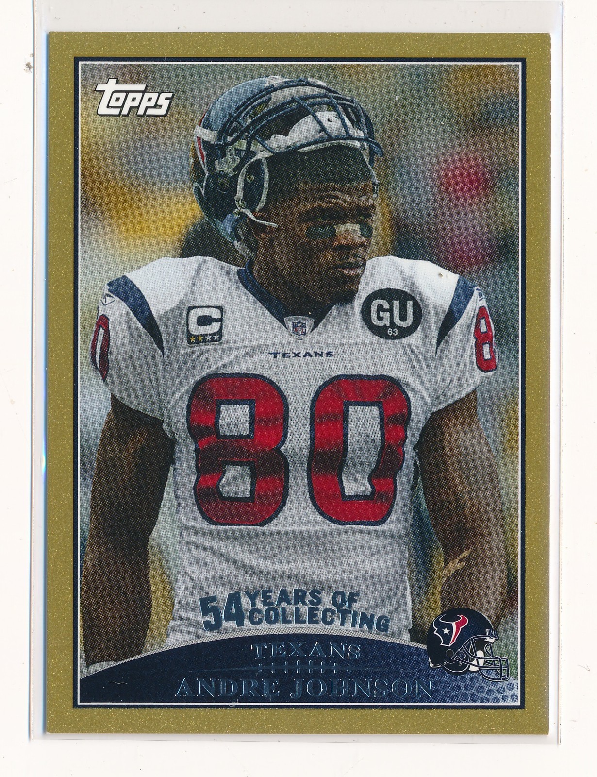 ANDRE JOHNSON 2009 TOPPS GOLD #60 1347/2009 *HOUSTON TEXANS*