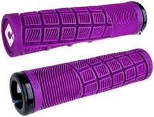 Reflex Lock-On Grips - ODI Reflex V2.1 Grips - White/Purple, Lock-On - Grip