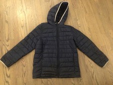 GAP NAVY BOYS QUILTED HOODED JACKET SIZE XL
