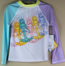 Disney Pixar Toy Story Forky Buzz Woody Rash Guard Swim Shirt Size 4