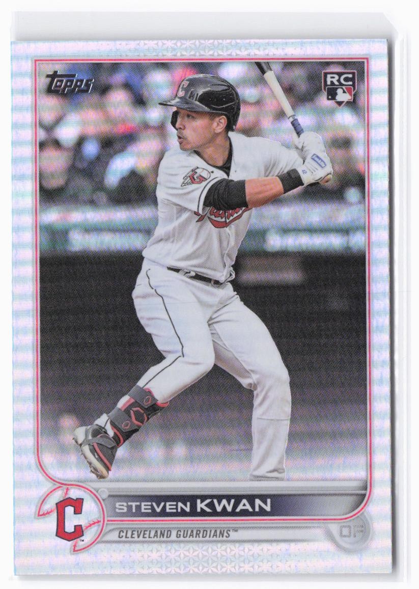 2022 Topps Update Steven Kwan RC #US261 Rainbow Foil Cleveland Guardians