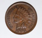 AU 1901 Indian Head Cent   {{{ 1 F39