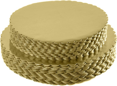 [25Pcs] 10'' Gold Cakeboard Round,Disposable Cake Circle Base Boards Cake Plate r