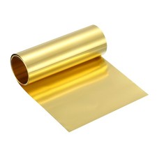 Brass Sheet Roll, 40" x 4" x 0.006" Metal Flashing Brass Foil Roll, Gold