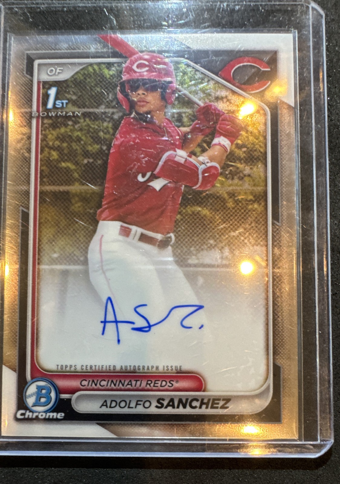 2024 Bowman Chrome - Prospect Autographs Adolfo Sanchez #CPA-AS (AU, RC)