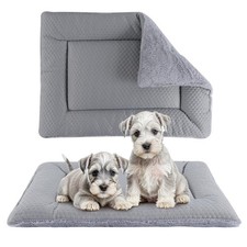Dog Bed Mat,Crate Pad Reversible,Soft Kennel Pad, Washable Dog Crate Mat Coo...