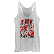Junior's Marvel Avengers Classic The Avengers BoxUp Tank Top