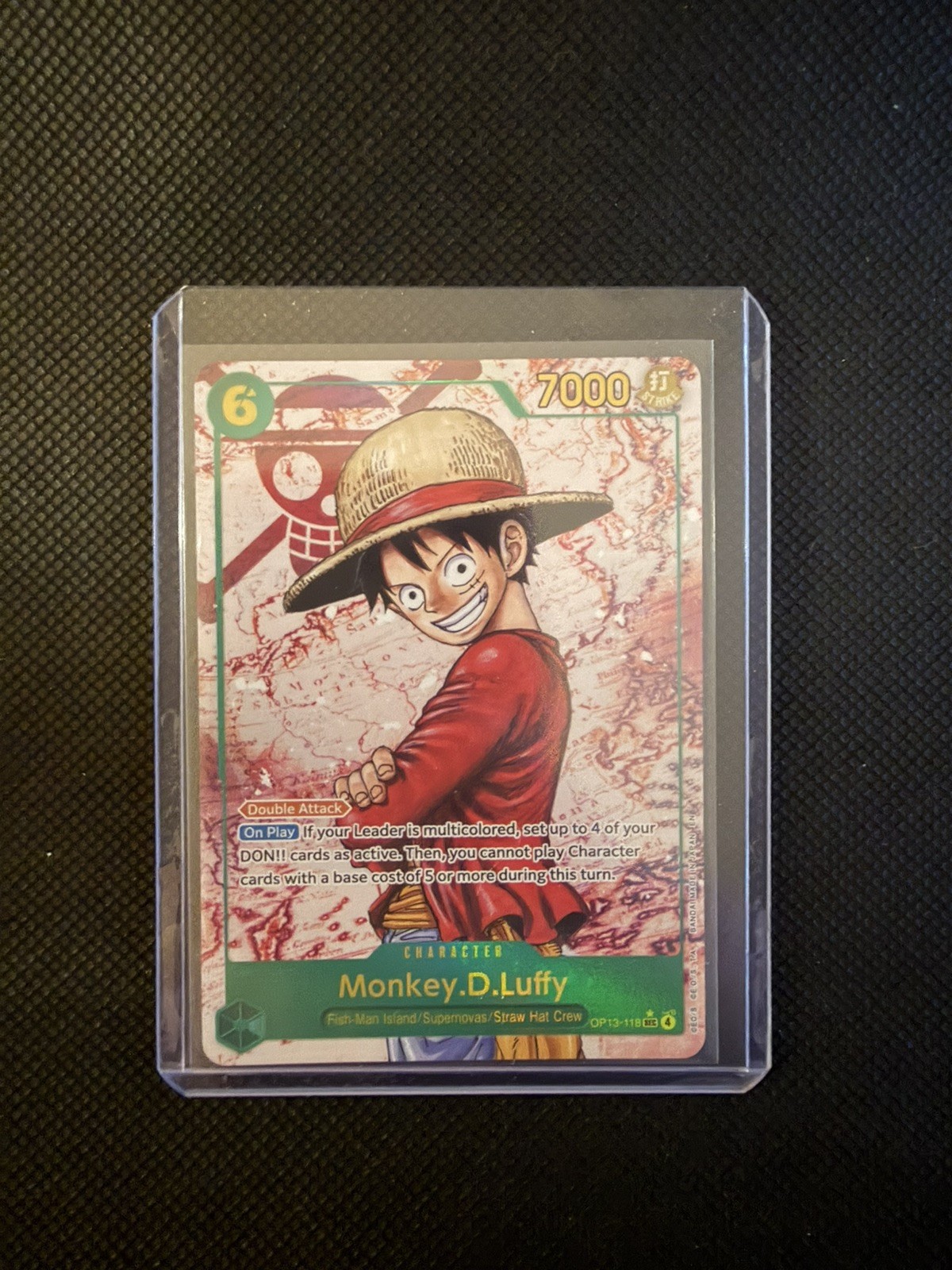 Monkey D Luffy OP13-118 SEC RED Alt Art One Piece Carrying On His Will English