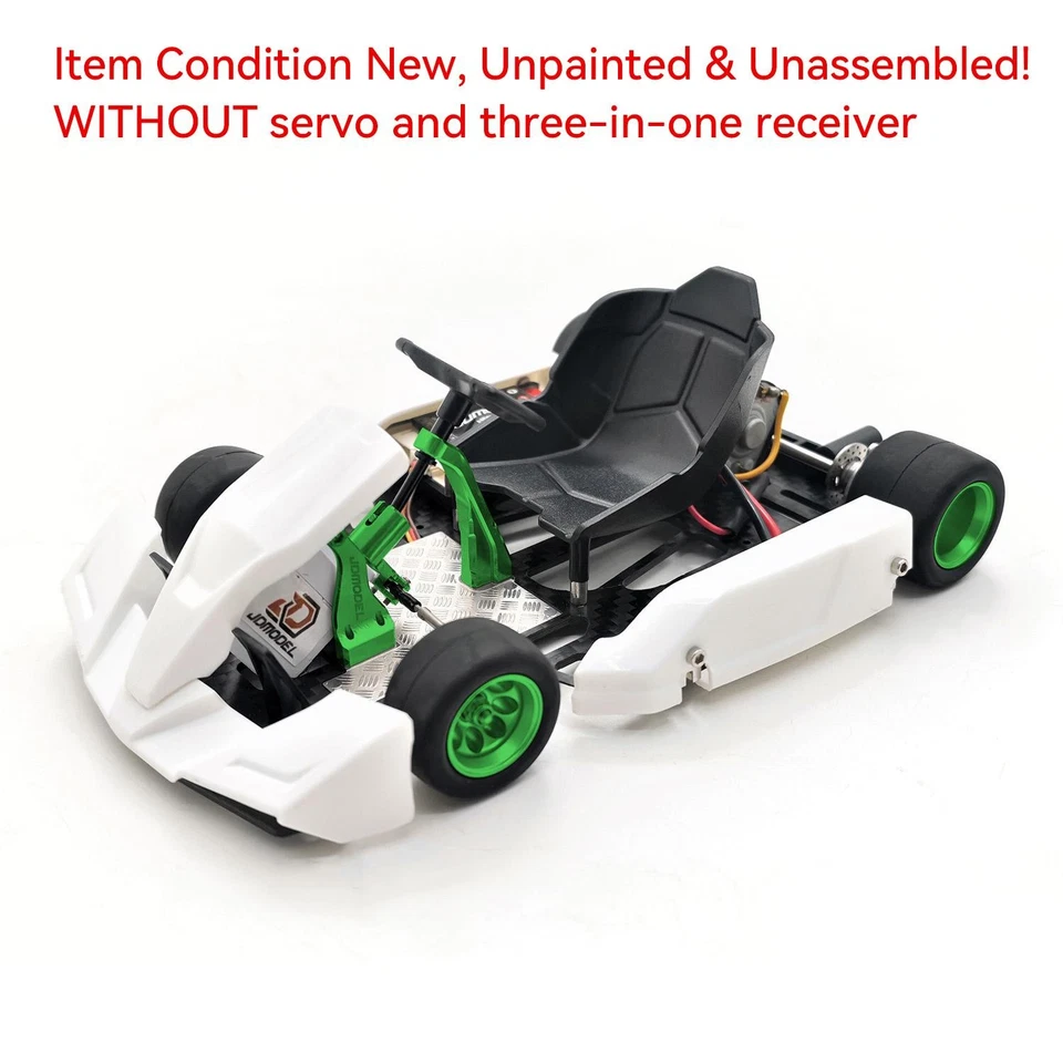 JDM 298A 1/10 Plastic RC Racing Car 4WD RC Go Kart Metal Wheelhub Unassembled - Image 2 of 4