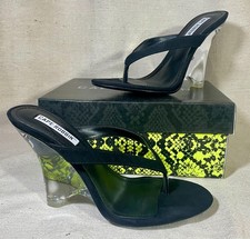 NIB CAPE ROBBIN Spectacular Clear WEDGE 3.75 ...