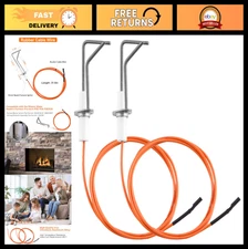 Direct Spark Ignitor for Furnaces & Fire Pits, 2-Prong Electrode, 31.5" Cable