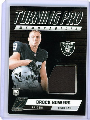 #ad 🔥 2024 Panini Zenith Turning Pro Memorabilia Brock Bowers #TPM BBS Jersey RC $6.99