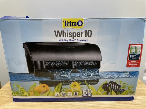 Tetra Whisper IQ Power Filter 300 GPH with Stay Clean Technology -60 Gallon-Read