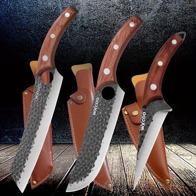 1PCS 2PCS 3PCS Japanese Chef Knife Set Stainless Steel Knives Wooden Handles