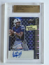 2025 Leaf Metal Faizon Brandon 1/1 Auto Pre Production Proof Card Tennessee QB