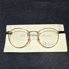 NOS NEW Vintage Y2K Ralph Lauren Polo Gold Tortoise P3 559 Eyeglasses Frame 49