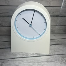 Vintage Ikea Poffare Wall Clock White Metal T...