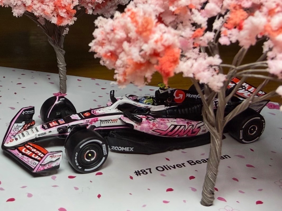 Spark 1/64 Haas F1 Team Sakura Set HEC Beijing 2Cars+2Trees HEC