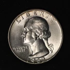 1962-D Washington 25C BU