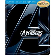 Marvel's The Avengers - Limited Edition SteelBook 3D  2D Blu-ray  DVD  Digit