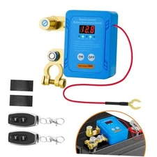Remote Battery Disconnect Switch 12V/24V 240A, Cut Off Car Kill Switch QCKG002