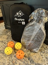 Niupipo MX-25 Pickleball 2-Paddle Set with Case and 4 Balls BRAND NEW