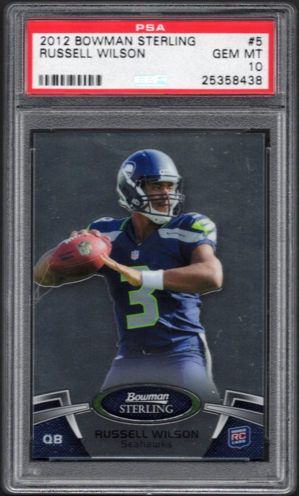 2012 BOWMAN STERLING RUSSELL WILSON #5 PSA 10