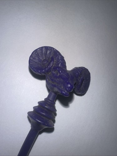 Vintage 1982 Masters Universe MOTU He-Man Skeletor Purple Ram Havoc Staff Part - Bild 3 von 6