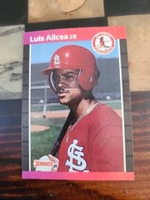 1989 Donruss 1988 Leaf Luis Rene Alicea Rookie Card #466 MLB St. Louis Cardinals