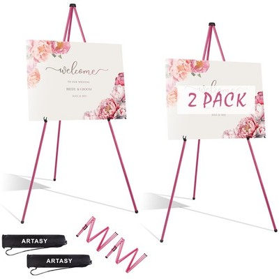 63'' Easel Stand for Wedding Signs, Posters, Portable Artist Easel for Paintin...