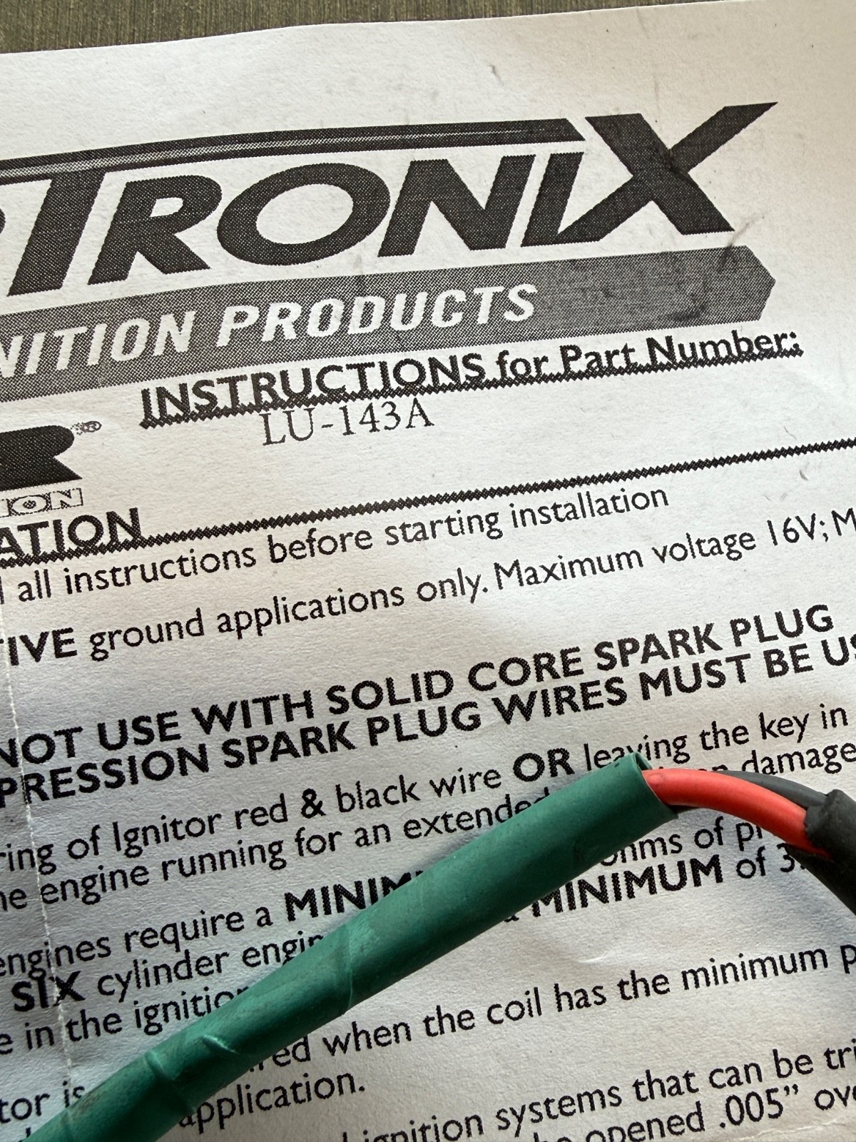 Pertronix Elctronic Distributor Ignition Conversion Kit Lotus & MG 110 LU-143A