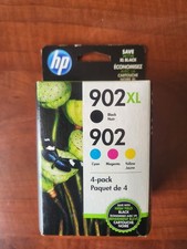 New Genuine HP 902XL Black HP 902 Regular Color Ink Cartridges Sealed Retail Box