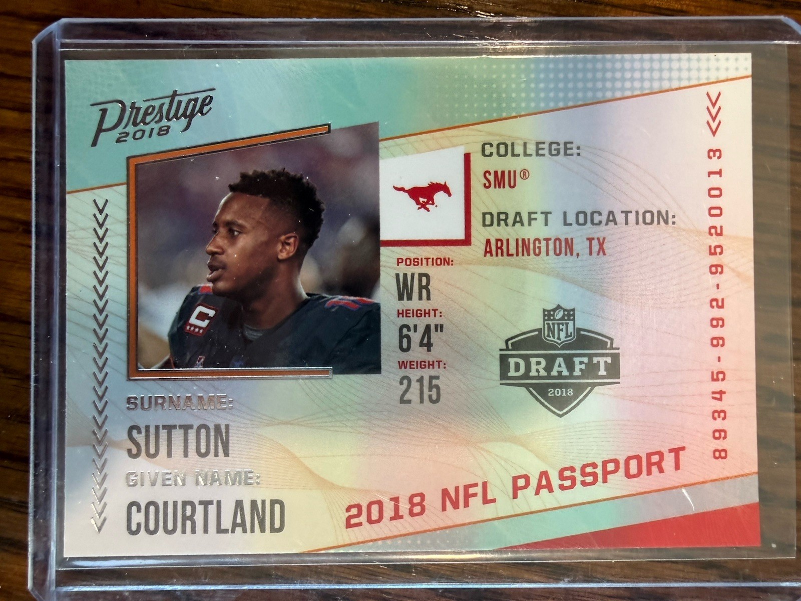 Courtland Sutton Panini Prestige NFL Passport #PPCS Blue Xtra Points