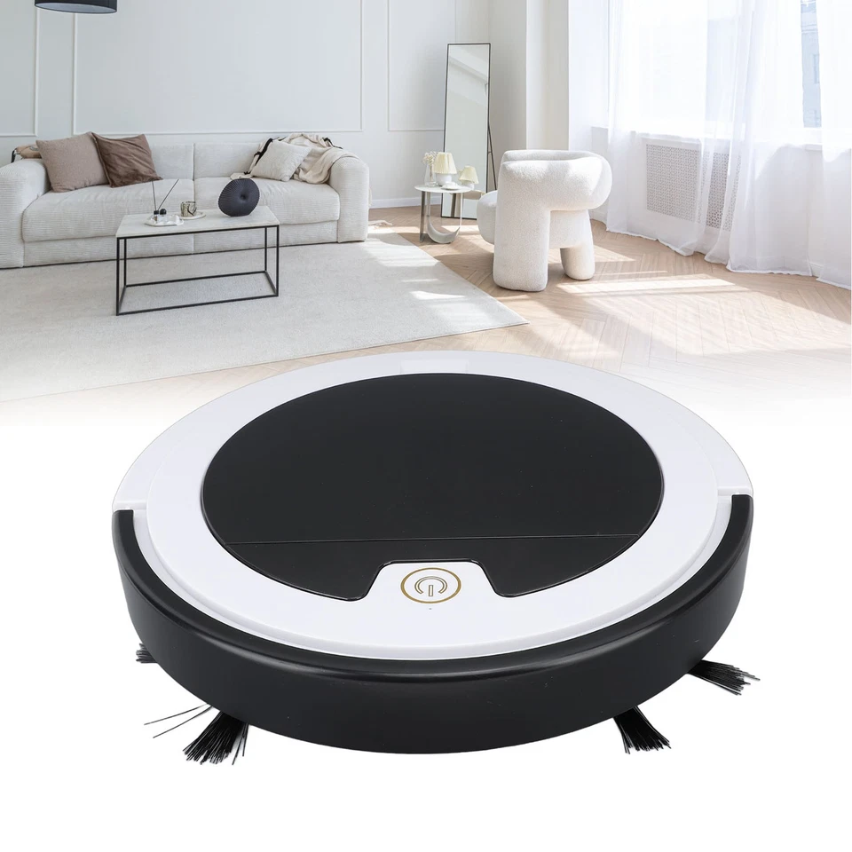 White Sweeping Robot USB Rechargeable Strong Suction Auto Obstacle Avoidance Qui - Bild 4 von 4