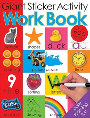 Giant Sticker Activity Work Book By Roger Priddy. 9781843322696