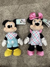 Brand New Disney Mickey Minnie Mouse Plush Set, Small 6-14 in, Dance Sing