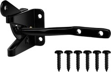 Heavy Duty Gate Hardware Kit Latch Hinges 10in Handle Set with Self Locking Gate