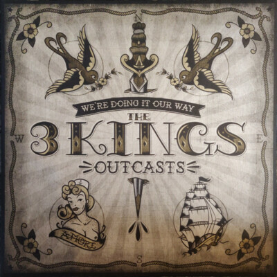 The 3 Kings - Outcasts CD JOHNNY CASH MIKE NESS RAMONES SOCIAL DISTORTION