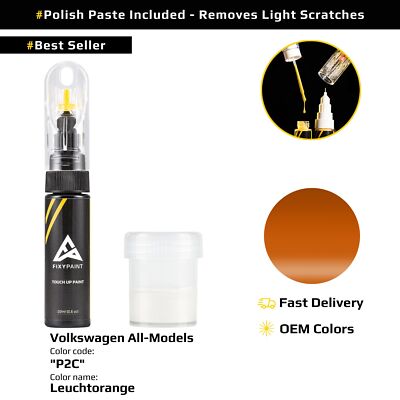 Touch up Paint for Volkswagen All Models Code: P2C Leuchtorange