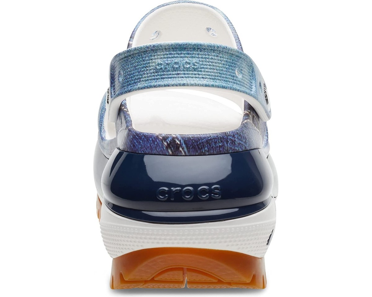 Crocs Mega Crush Denim Sandal Sz W9 | eBay
