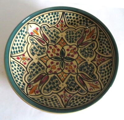 Vintage handbemalte tunesische/marokkanische Pasta/ Salatschüssel