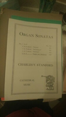 Charles V Stanford: Organ Sonata 5, quasi una fantasia, organ (Cathedral)