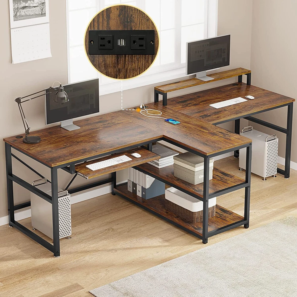 Large Desk with Storage