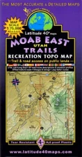 Latitude 40 - Moab East trail map - Utah